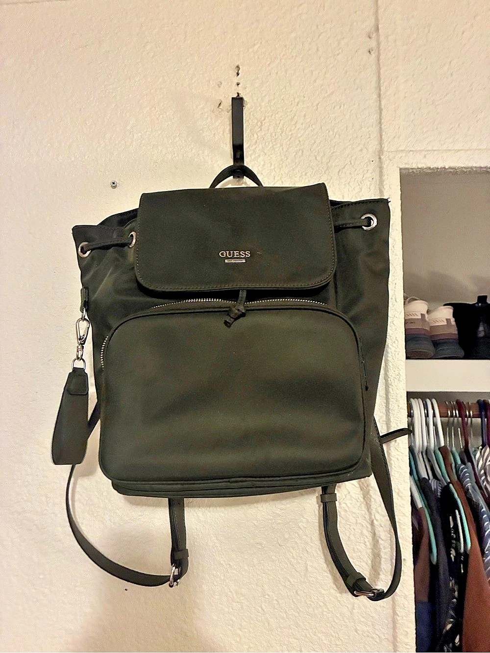 Guess Dark Green Backpack